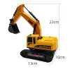 Cross-border new 1:24 six-way alloy remote control excavator, children's toy, engineering vehicle, hot-selling electric excavator Specification image